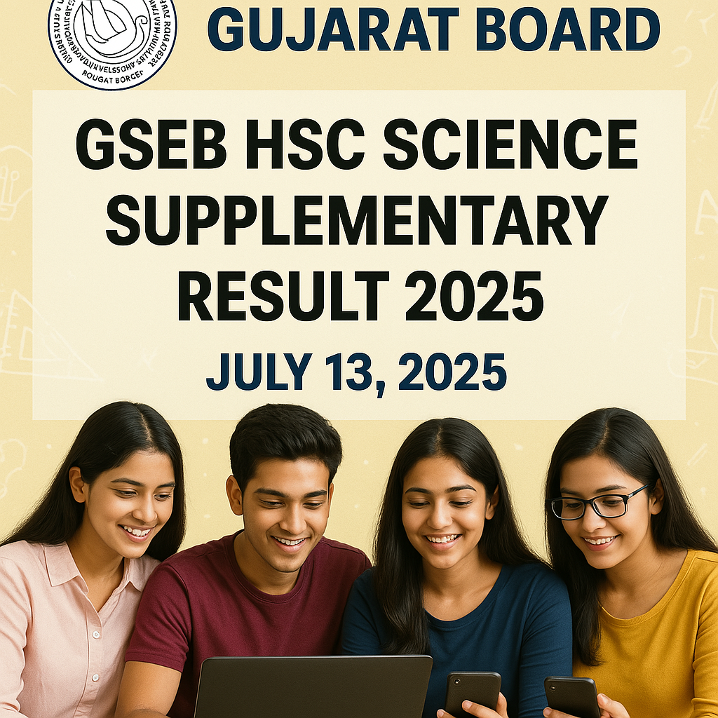 GSEB HSC Science Supplementary Result 2025 GSEB HSC Science Supplementary Result 2025,results,date,time,updates GSEB HSC Science Supplementary Result 2025 announcement date and time